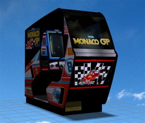 Monaco Gp Upprätt Arcade Machine Gratis 3d Modell 3ds Free3d