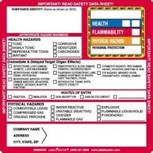 Personalized Hazcom Labels Hmis Ghs Nfpa Nfpa From Labelmaster My XXX