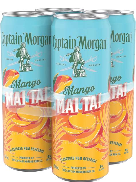 Captain Morgan Mango Mai Tai 4 Pack Cans Newfoundland Labrador Liquor