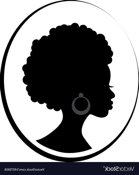 Black Woman Silhouette Vector At Collection Of Black