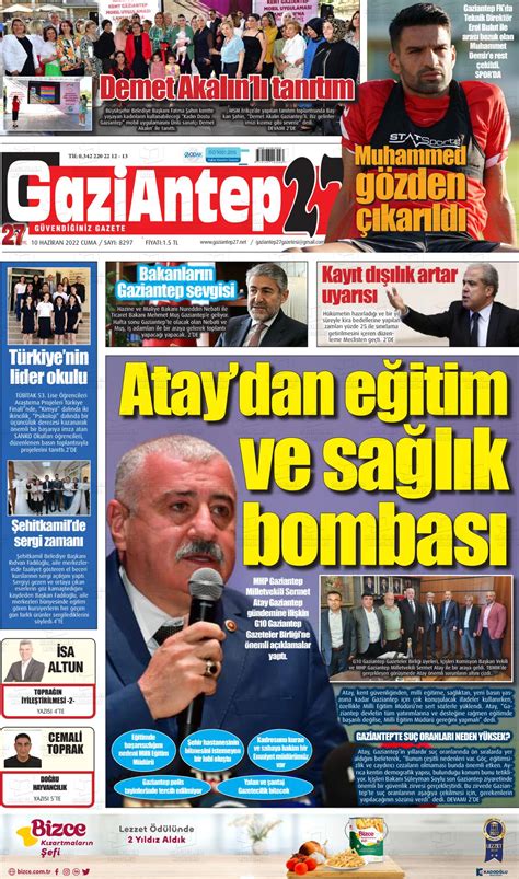 Haziran Tarihli Gaziantep Gazete Man Etleri