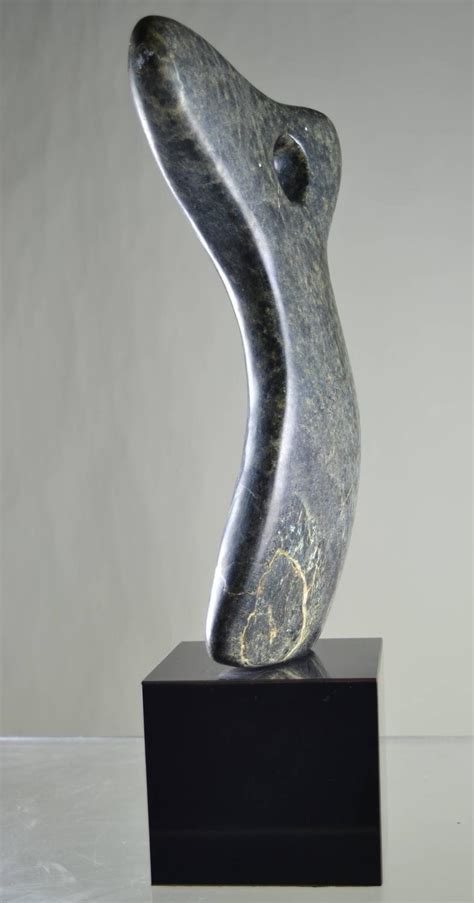 Abstract Marble Sculpture On Custom Base At 1stdibs
