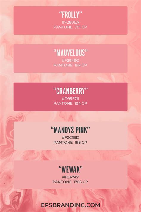 17 Beautiful Pink Color Palettes Eps Branding Hex Color Palette