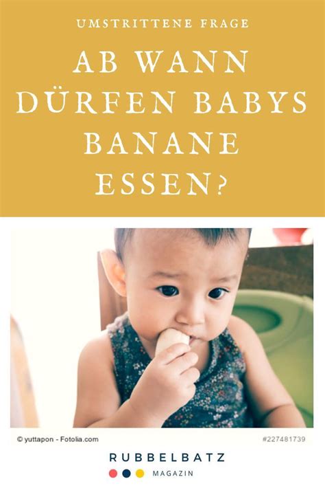Frische luft atmen und die natur genießen ist gut für eltern und kind. Ab wann dürfen Babys Banane essen? | Baby, Baby led ...