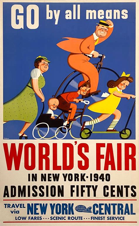 Sold Price Original Worlds Fair In New York 1940 Poster By Stanley