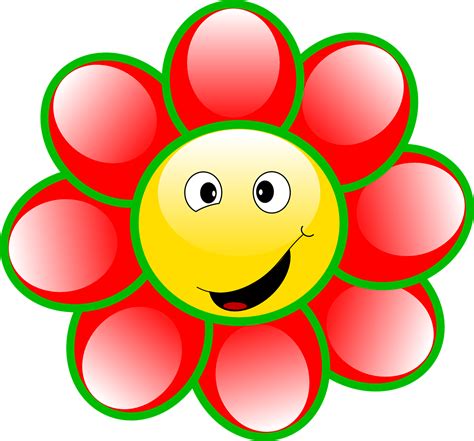 Download Smiley Flower Face Royalty Free Vector Graphic Pixabay
