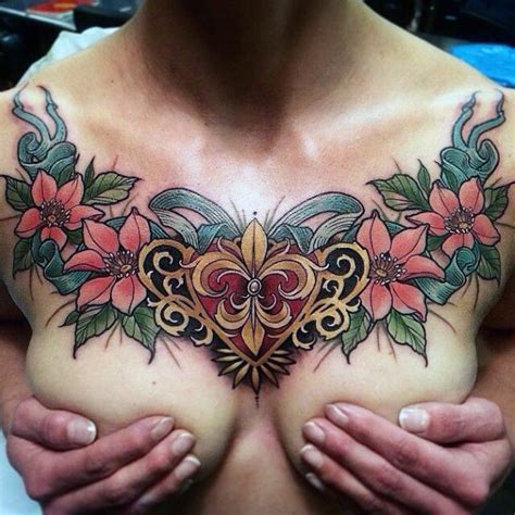 Top Best Chest Tattoo Ideas For Women Cool Female Designs