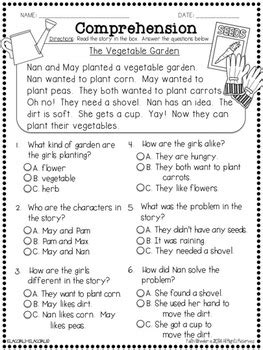 The answers are included in the pdf. Question It! Comprehension Passages with Multiple Choice Questions