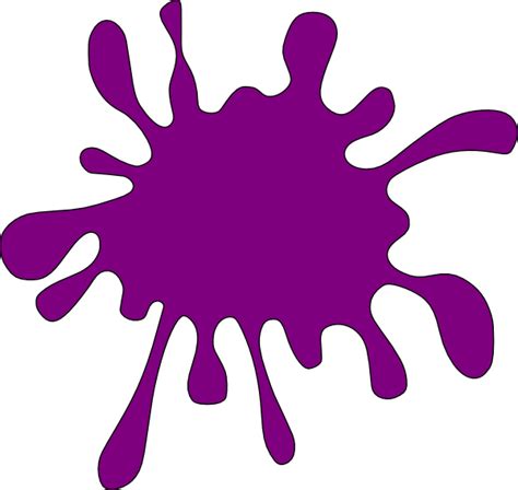 Purple Splat Clip Art At Vector Clip Art Online Royalty