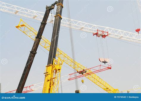 The Crane And Hoists Stock Photo Image Of Boom Cable 7374542