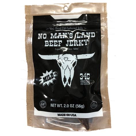 No Mans Land Beef Jerky 2oz 1 Box Food And Snacks