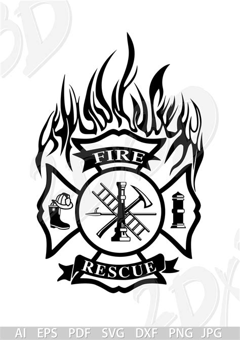 Vector Fire Fighter Fire Ai Eps Pdf  Svg Png Etsy In 2020