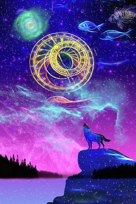 Wolf Galaxy 4 Digital Art By Veronika Limonov