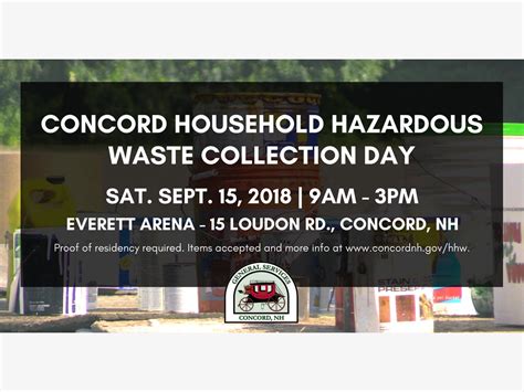 Concord Household Hazardous Waste Collection Day | Concord, NH Patch