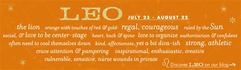 Maybe you would like to learn more about one of these? Leo (July 23 - August 22)