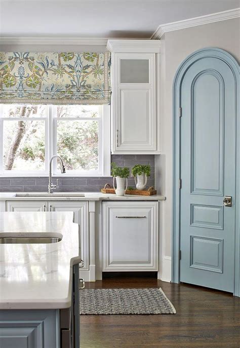 Benjamin moore edgecomb gray cabinets, dark wood island, wood beams. Paint Info Walls - Sherwin-Williams Repose Gray 3477 Trim ...