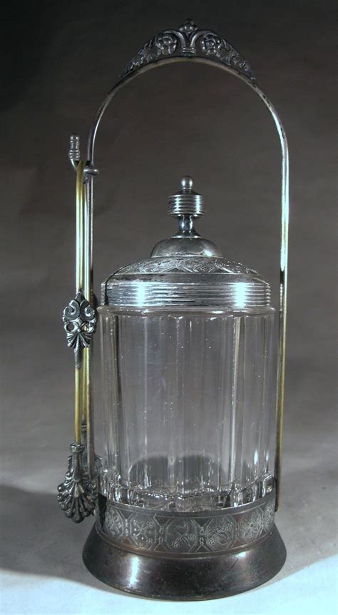 antique silver plate eapg pickle castor and original pattern glass jar antique price guide