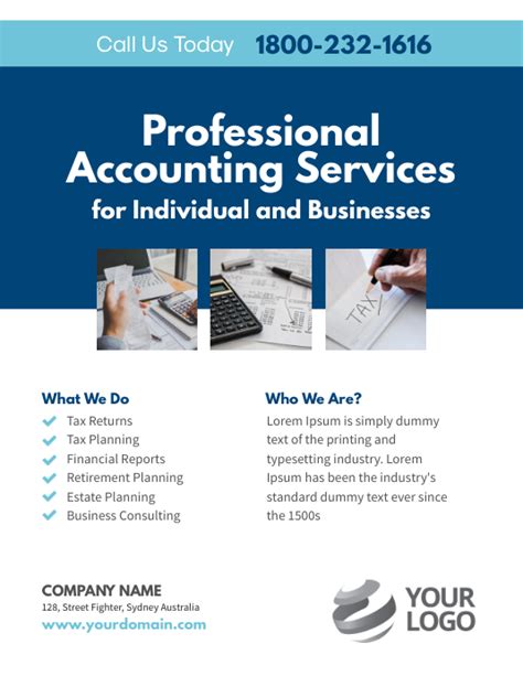 Professional Accounting Services Template Postermywall