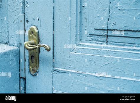 Antique door handle Stock Photo - Alamy
