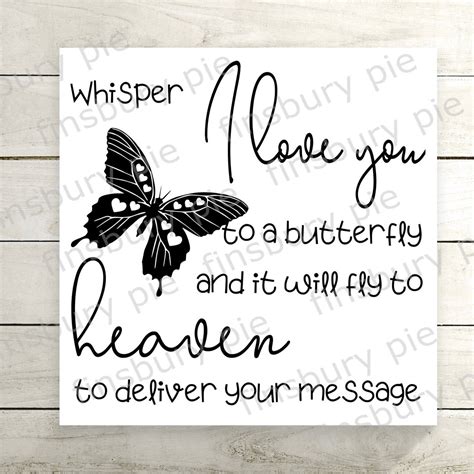 Whisper I Love You To A Butterfly Svg Or Png Cutting File Etsy