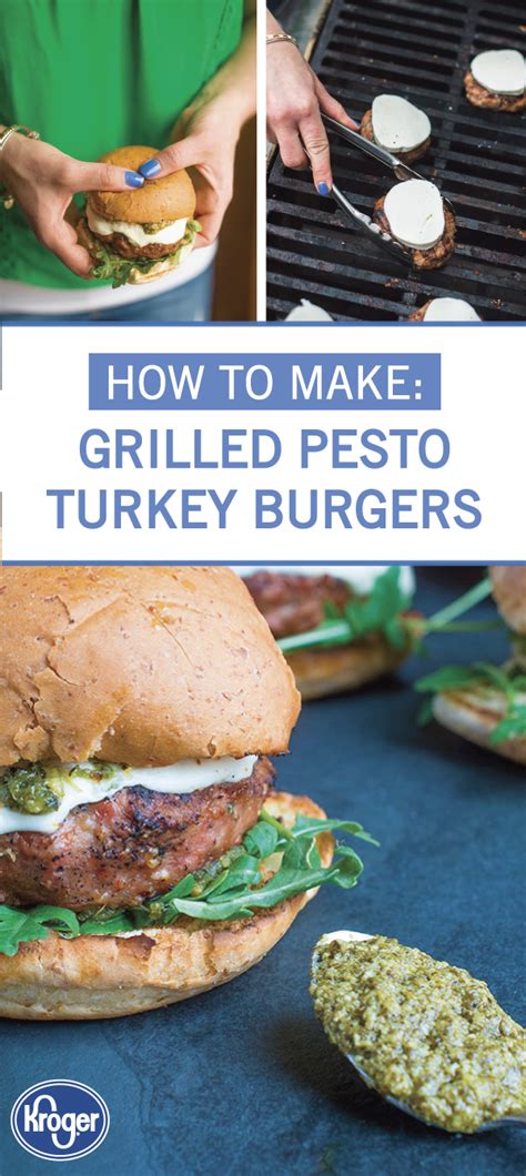 Grilled Turkey Burgers With Pesto The Lemon Bowl Recipe Recipes