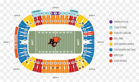 Bc Place Stadium Seating Chart With Rows