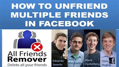 how to unfriend multiple friends on facebook youtube