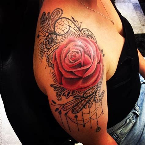 Lace Tattoo Tattoos Rose On Instagram Lace Rose Tattoos