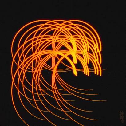 Spiral Motion Orange Circular Loop Gifs Trails
