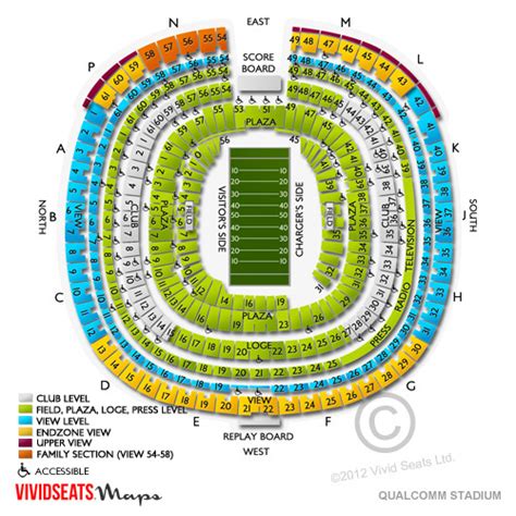 Qualcomm Stadium Tickets Seating Charts And Maps