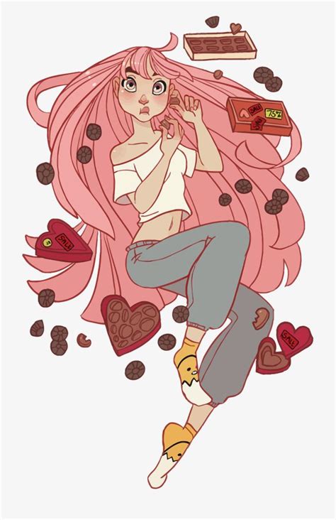 #chocolat no mahou #chocolate #anime food. Vector To Eat Chocolate Girl | 캐릭터 아트, 캐릭터 그리기, 귀여운 그림