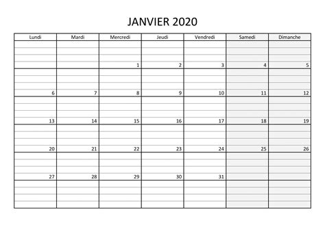Image De Calendrier Pour Janvier 2020 Felicitersu