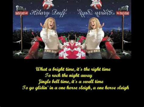 Other resources to use with this jingle bell rock lyrics. Hilary Duff - Jingle Bell Rock (Lyrics) - YouTube