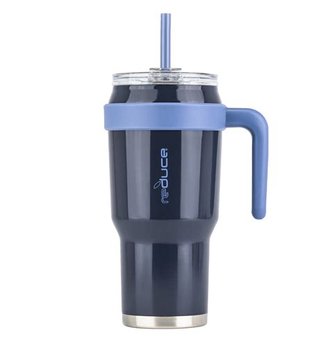 Reduce Cold 1 Extra Large Vacuum Insulated Thermal Mug With Slender Base 3 In 1 Lid And