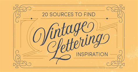 20 Sources To Find Vintage Lettering Inspiration Creative Market Blog
