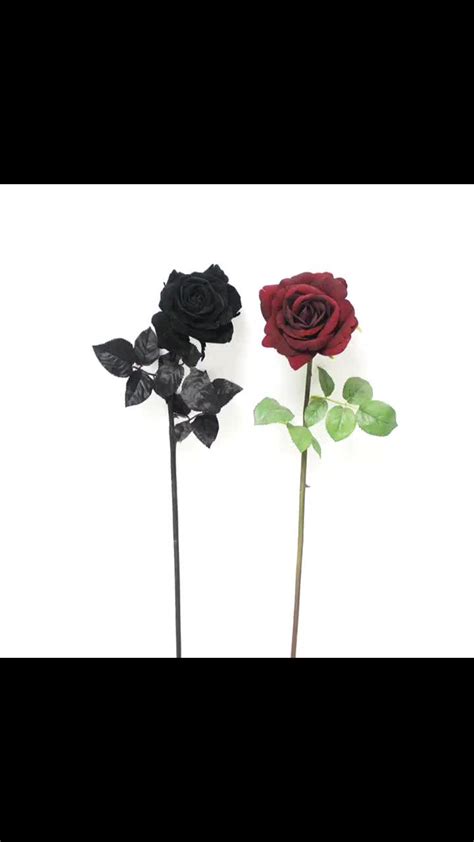 High End Quality China Artificial Flower Velvet Rose Flower Single Stem