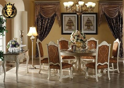 Dining table sets online with latest designs. Bangalore Luxury Mansion White Round Dining Table - Royalzig