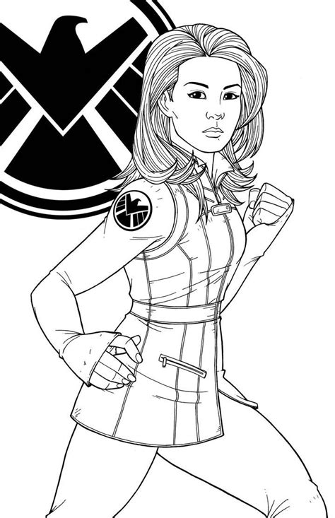 Agent Melinda May By Jamiefayx Avengers Coloring Superhero Coloring Famous Superheroes