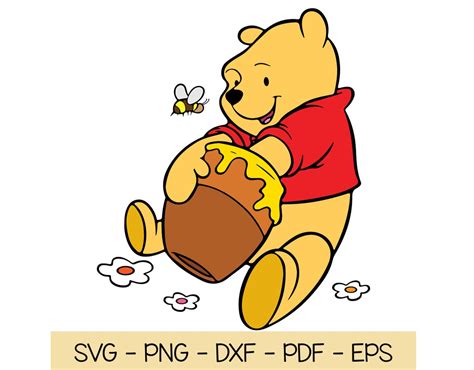 Winnie The Pooh SVG Png Eps Cutting Files Cricut Silhouette Etsy UK