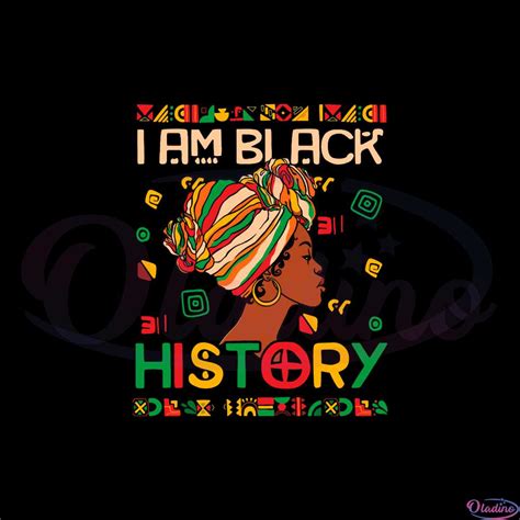 I Am Black History Month African American Svg Cutting Files
