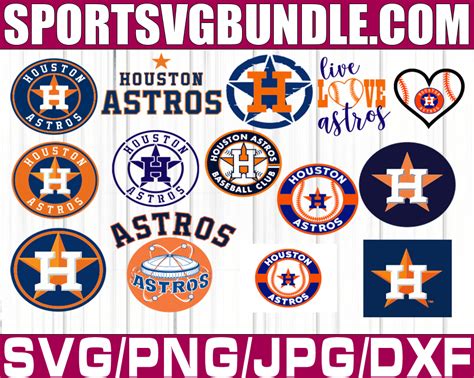 Bundle 15 Files Houston Astros Baseball Team Svg Houston Astros Svg