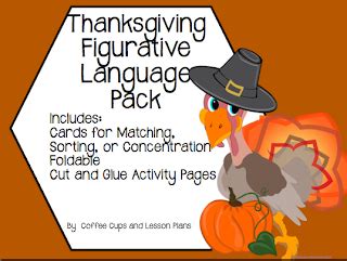 We even have an example of each campaign so you can begin visualizing your thanksgiving, strategy. Thanksgiving Figurative Language Pack | Figurative ...