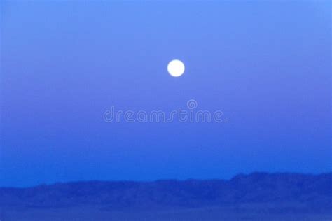 Full Moon Against A Purple Sky Stock Photo Image Of Still Digital