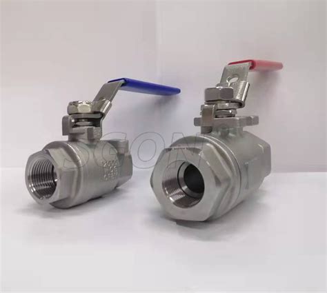 Two Pieces High Pressure Stainless Steel Threaded Ball Valve 2000wog