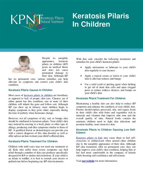 Keratosis Pilaris Treatment For Kids Captions Trend