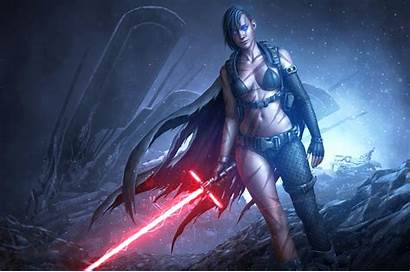 Sith Lightsaber Artwork Warrior Comic Wars Star