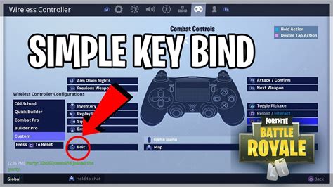 BEST SIMPLE KEY BIND FOR EDITING AND BUILDING IN FORTNITE BATTLE ROYALE CONSOLE YouTube
