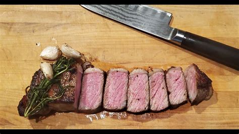 I can't give precise timings, because it depends on how you like it cooked, and the marbling. How To Cook A New York Strip Steak In A Cast Iron Pan with ...