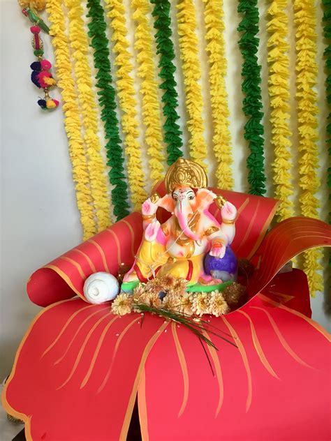 Ganesh Chaturthi Decoration Ganapati Decoration Mandir Decoration Ganesh Chaturthi Decoration