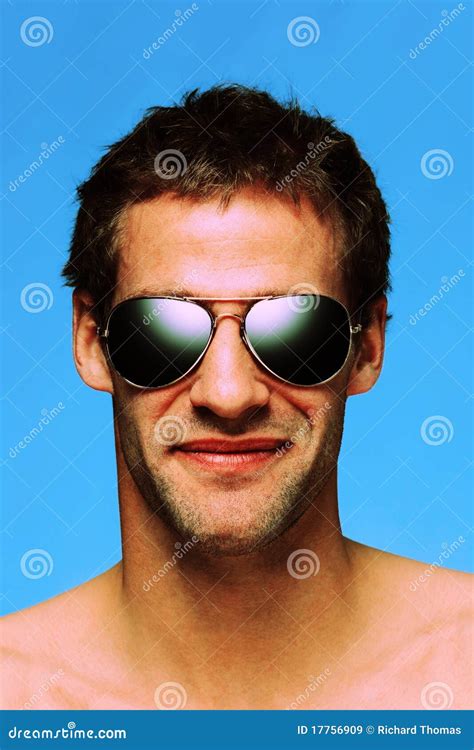 Man Wearing Aviator Sunglasses Stock Image Image Of Style Summer 17756909